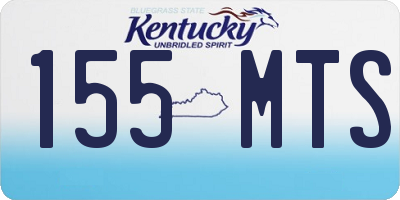 KY license plate 155MTS