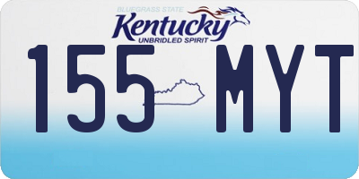 KY license plate 155MYT