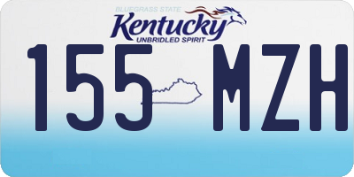 KY license plate 155MZH
