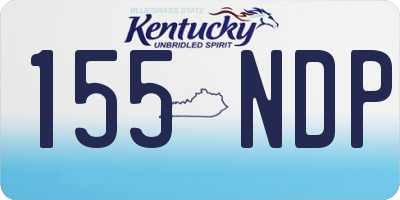 KY license plate 155NDP