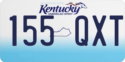 KY license plate 155QXT