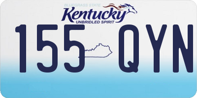KY license plate 155QYN
