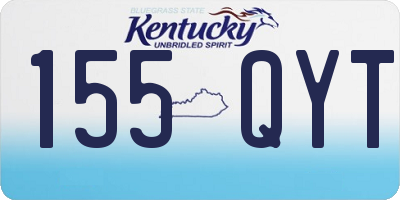 KY license plate 155QYT