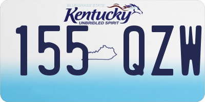 KY license plate 155QZW