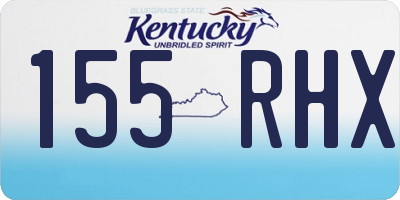 KY license plate 155RHX