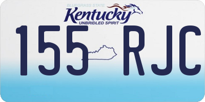 KY license plate 155RJC