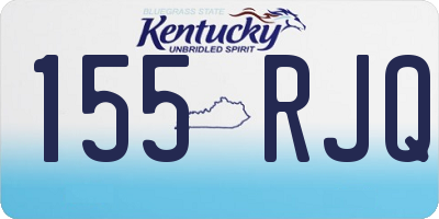 KY license plate 155RJQ