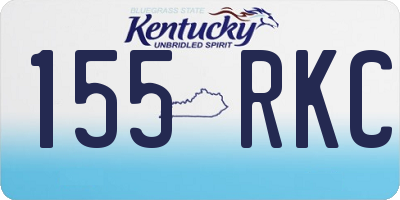 KY license plate 155RKC