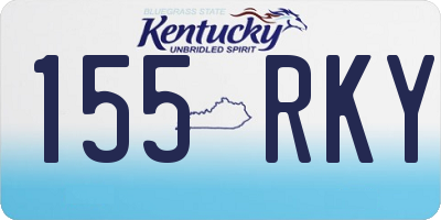 KY license plate 155RKY