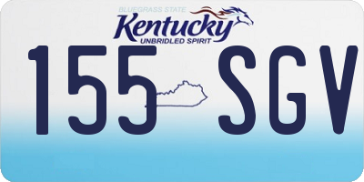 KY license plate 155SGV