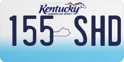 KY license plate 155SHD