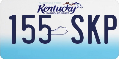 KY license plate 155SKP