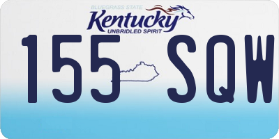 KY license plate 155SQW