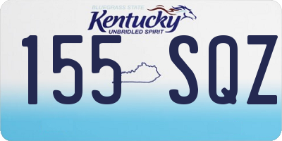 KY license plate 155SQZ