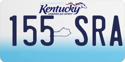 KY license plate 155SRA