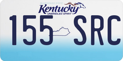 KY license plate 155SRC