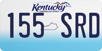 KY license plate 155SRD