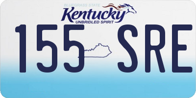 KY license plate 155SRE