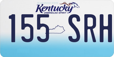 KY license plate 155SRH