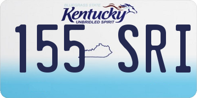 KY license plate 155SRI