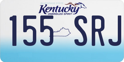 KY license plate 155SRJ