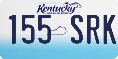 KY license plate 155SRK