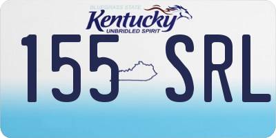 KY license plate 155SRL