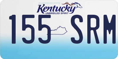 KY license plate 155SRM