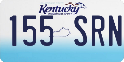 KY license plate 155SRN