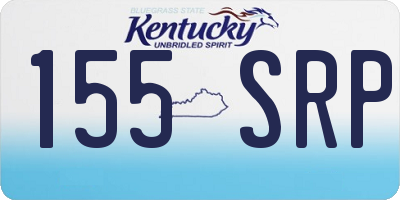 KY license plate 155SRP
