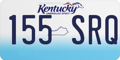 KY license plate 155SRQ