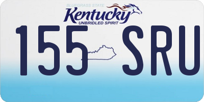 KY license plate 155SRU