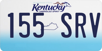 KY license plate 155SRV