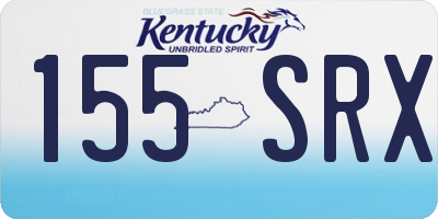 KY license plate 155SRX