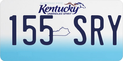 KY license plate 155SRY
