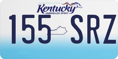 KY license plate 155SRZ