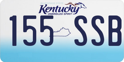 KY license plate 155SSB
