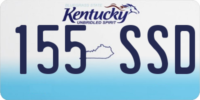 KY license plate 155SSD