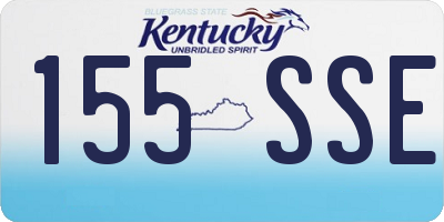 KY license plate 155SSE