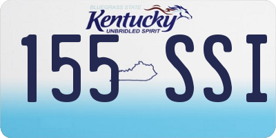 KY license plate 155SSI
