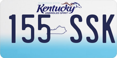 KY license plate 155SSK