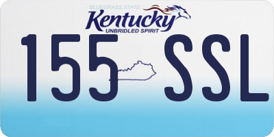 KY license plate 155SSL