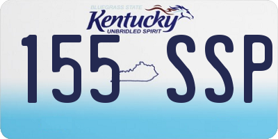KY license plate 155SSP