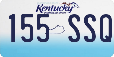 KY license plate 155SSQ