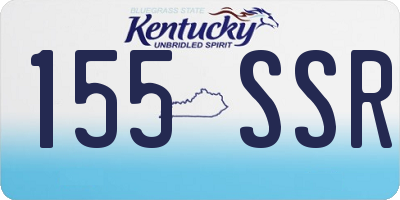 KY license plate 155SSR