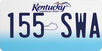 KY license plate 155SWA