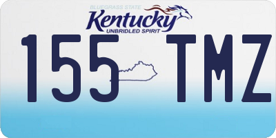 KY license plate 155TMZ