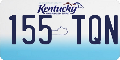KY license plate 155TQN