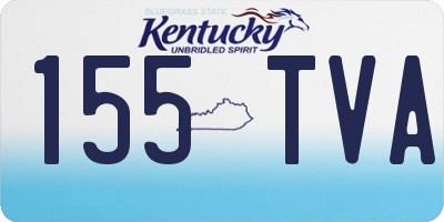 KY license plate 155TVA