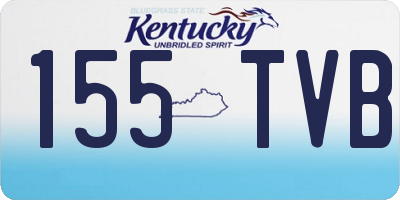 KY license plate 155TVB
